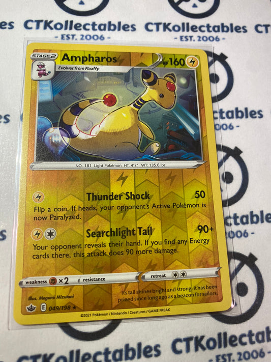 Ampharos Reverse Holo #049/198 Pokémon Card Chilling Reign