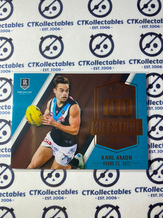 2022 AFL Footy Stars Milestone 100 games - Karl Amon MG62