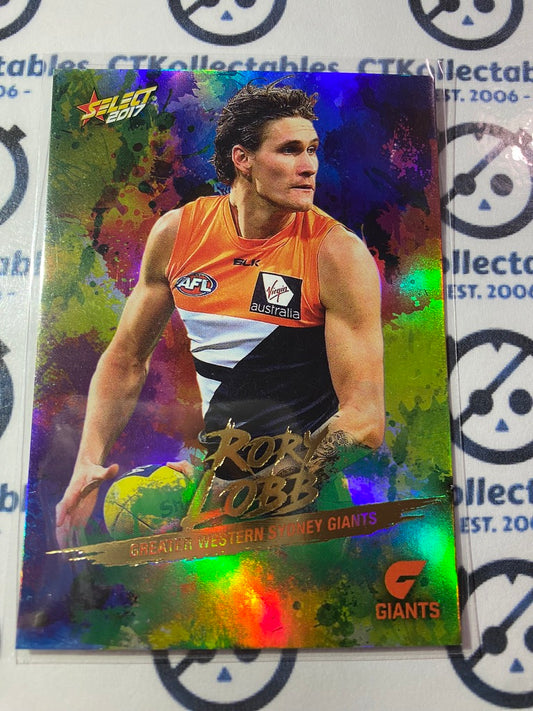 2017 AFL Select Footy Stars Holofoil - #HF77 Rory Lobb Giants