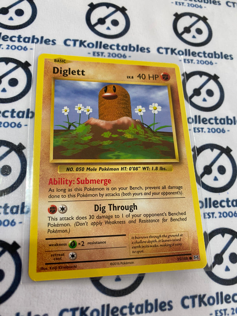 Diglett #55/108 Base Pokémon Card XY EVOLUTIONS