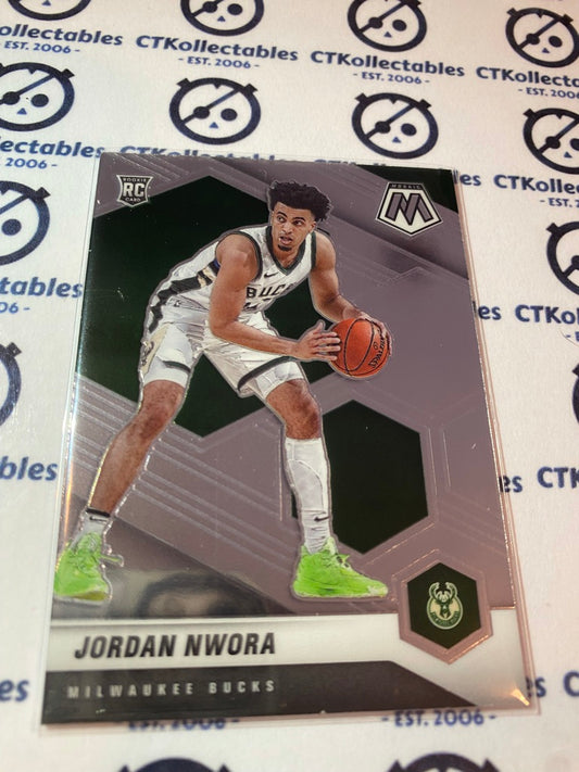2020-21 NBA Mosaic Jordan Nwora True RC #219 Bucks