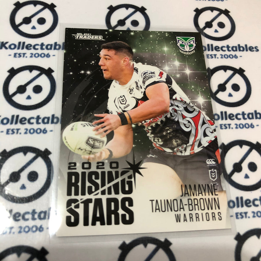 2021 NRL Traders Rising Star Jamayne Taunoa-brown #RS45