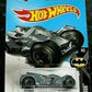 Hot Wheels 2015 Batman: DC Arkham Knight Batmobile 267/365 BLUE Long Card 4/5