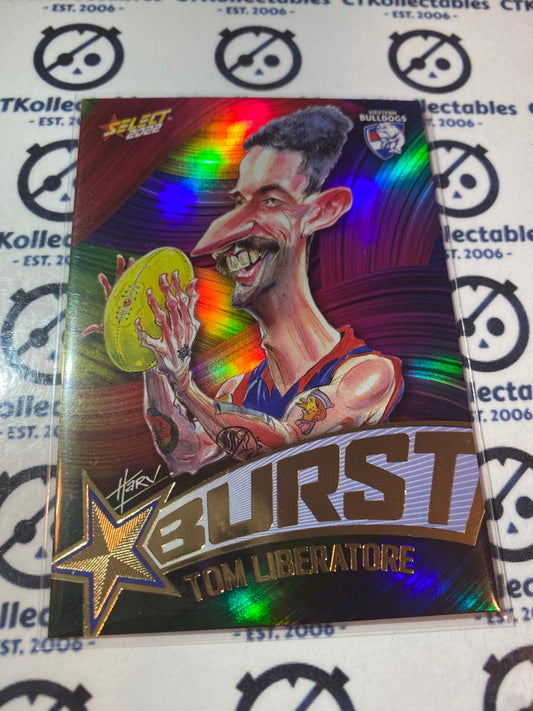 2022 AFL Footy Stars Starburst Paint - Tom Liberatore SBP69