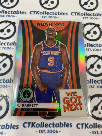 2019-20 NBA Hoops Premium We Got Next RJ Barrett Silver Prizm