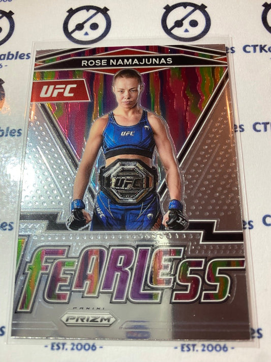 2022 UFC Panini Prizm Fearless Rose Namajunas #14