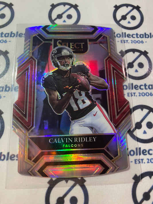 2021 NFL Panini Select Calvin Ridley Die-cut Silver Prizm  #204 Falcons