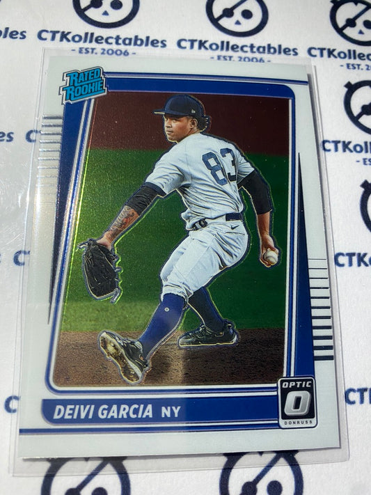 2021 Panini Donruss Optic Baseball Deivi Garcia Rated Rookie #54 New York