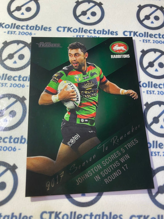 2018 NRL Traders Season To Remember Alex Johnston #SR34/48 Rabbitohs