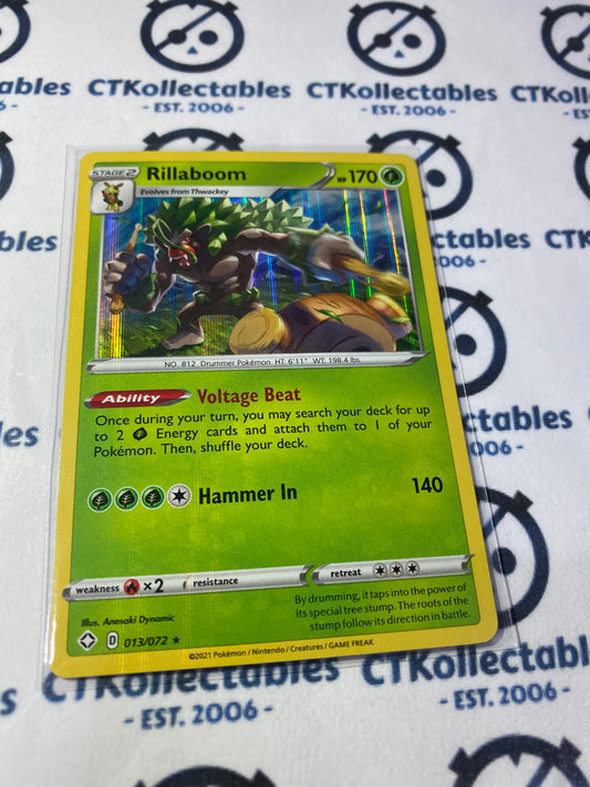 Rillaboom #013/072 Holo Rare Pokémon Card Shining Fates