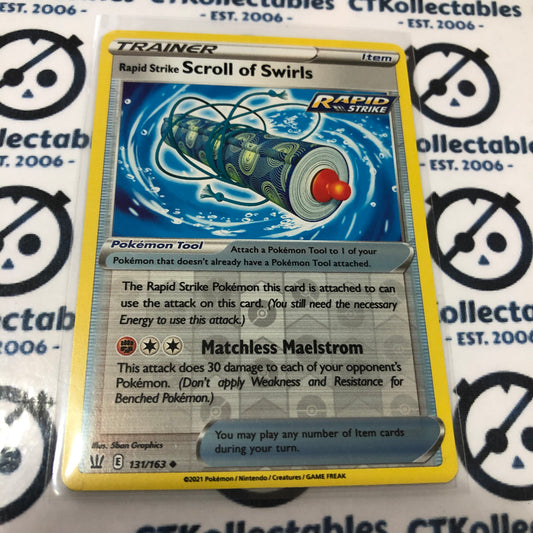 Scroll Of Swirls #131/163 Reverse Holo Uncommon Pokémon Card Battle Styles