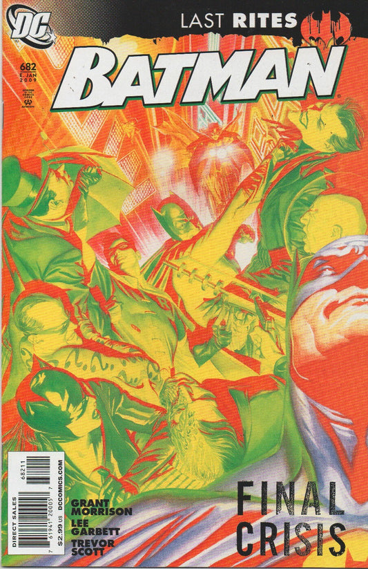 BATMAN # 682 LAST RITES FINAL CRISIS  DC  COMIC BOOK  2009