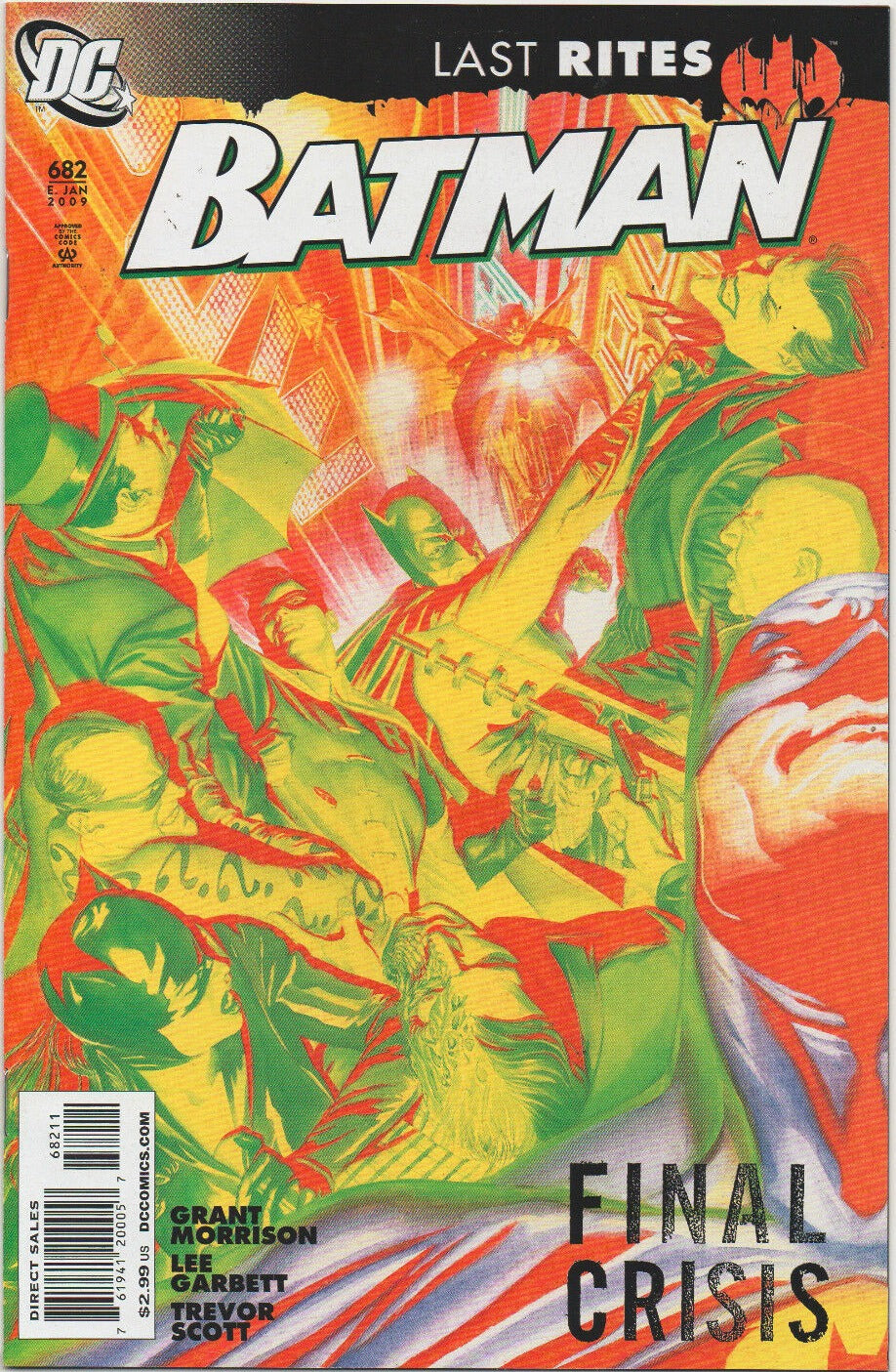 BATMAN # 682 LAST RITES FINAL CRISIS  DC  COMIC BOOK  2009