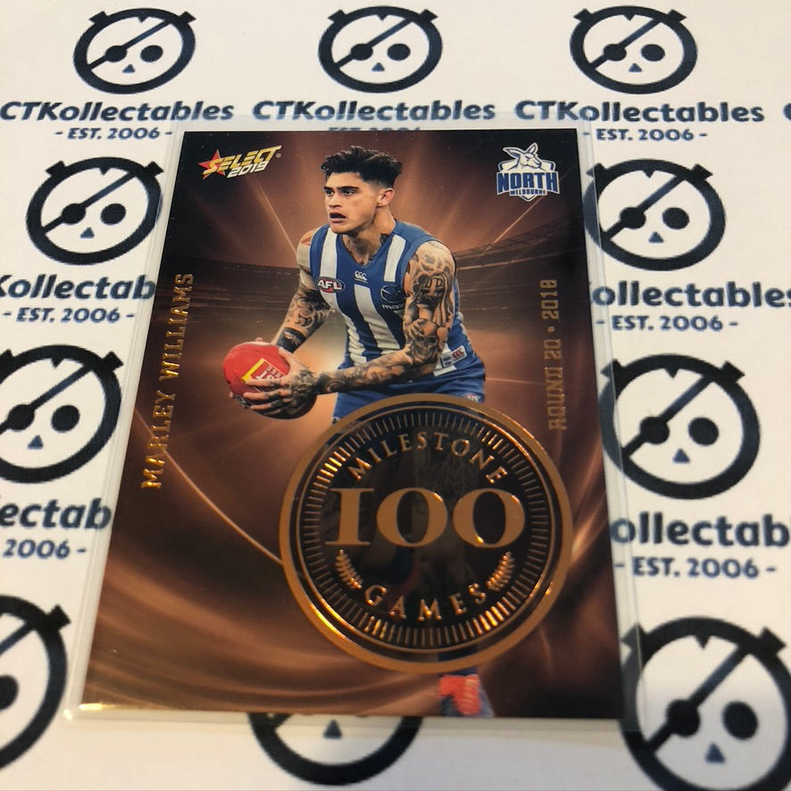 Marley Williams Milestone 100 games MG55 2019 Afl Footy Stars