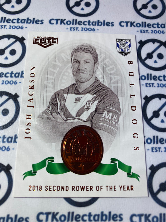 2019 NRL Elite DalyM Josh Jackson DM08/18 Bulldogs