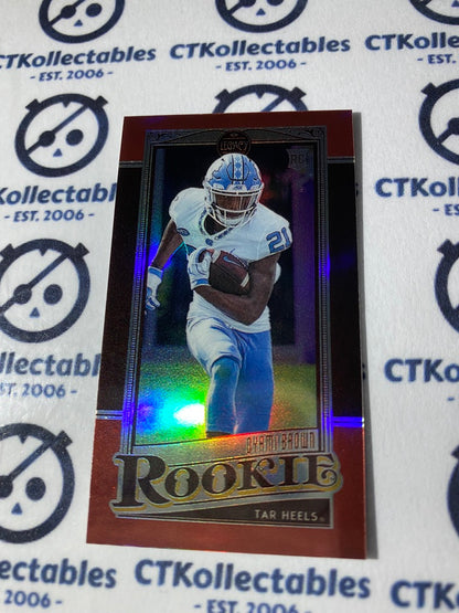 2021 NFL Legacy Dyami Brown Rookie Premium #23/75 Mini- Ruby Prizm RC #196 Commanders