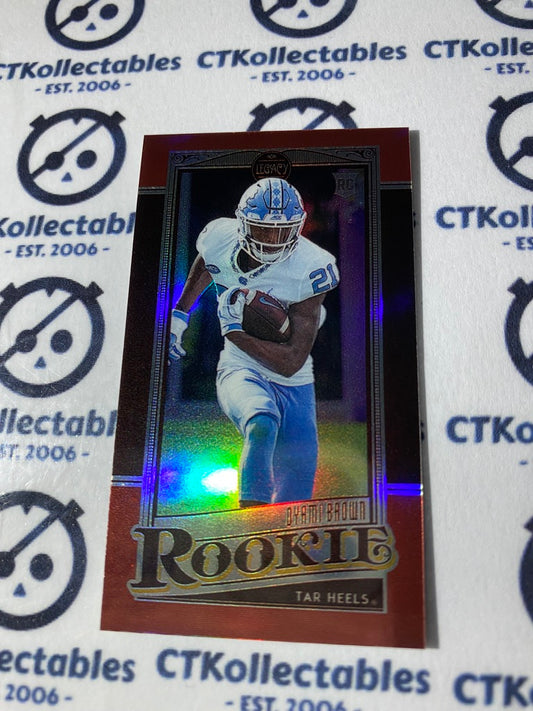2021 NFL Legacy Dyami Brown Rookie Premium #23/75 Mini- Ruby Prizm RC #196 Commanders