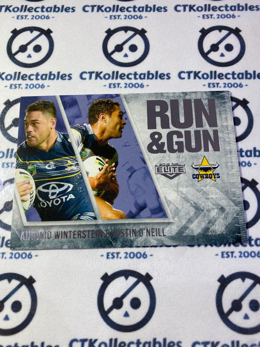 2016 NRL Traders Run & Gun Winterstein/Neill RG17/32 Cowboys