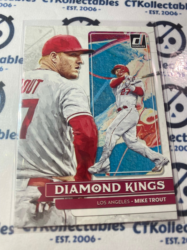 2022 Panini Donruss Baseball Diamond Kings #14 Mike Trout Angels