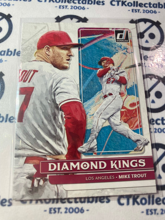 2022 Panini Donruss Baseball Diamond Kings #14 Mike Trout Angels