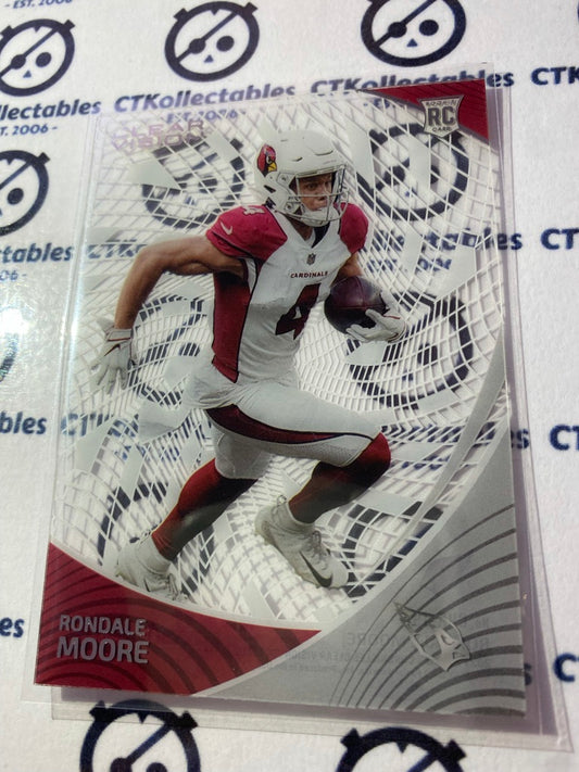 2021 NFL Chronicles Clear Vision Rondale Moore rookie card RC #CVR-19 Cardinals