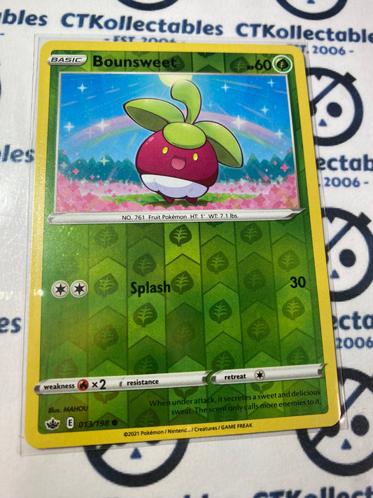 Bounsweet Reverse Holo #013/198 Pokémon Card Chilling Reign