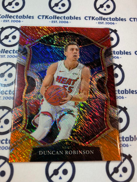 2020-21 Panini NBA Select Duncan Robinson Red White Orange prizm #30