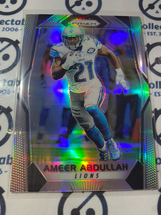 2017 NFL Panini Prizm Football Ameer Abdullah Silver Prizm #125 Lions