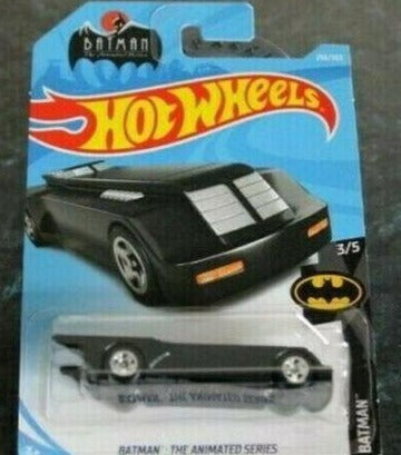 Hot Wheels 2017 Batman: DC THE ANIMATED SERIES 256/365 Long Card 3/5 BLACK