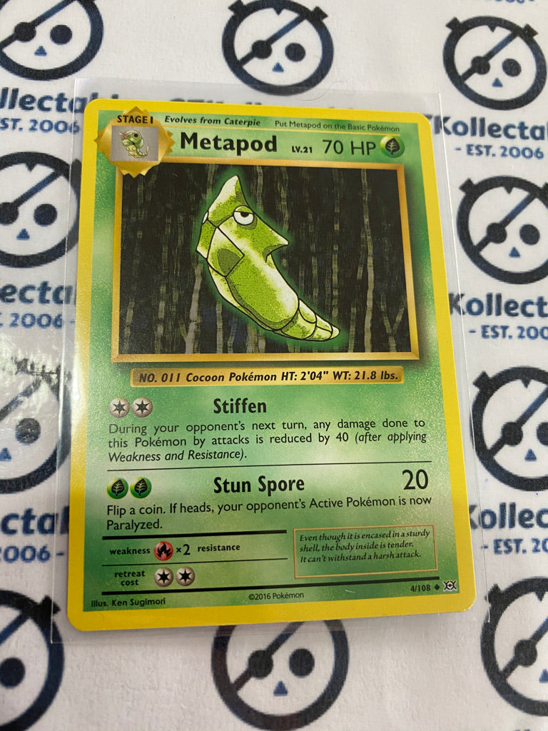 Metapod #4/108 Base Pokémon Card XY EVOLUTIONS