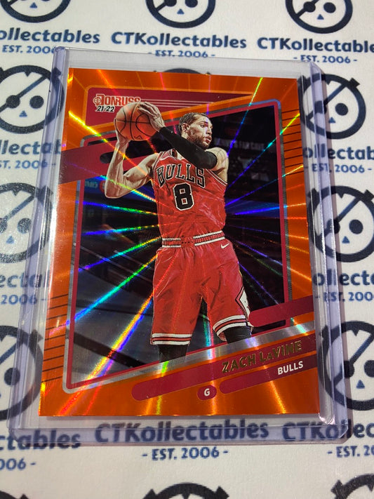 2021-22 NBA Donruss Orange Laser Zach Lavine #11 Bulls