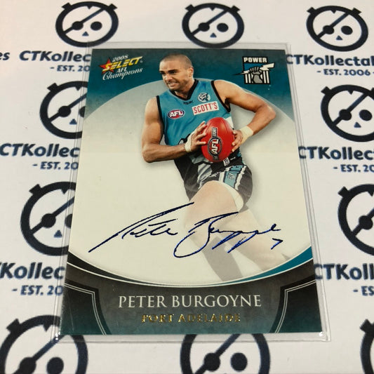 Peter Burgoyne Blue Foil Signature FS61 2008 AFL Champions