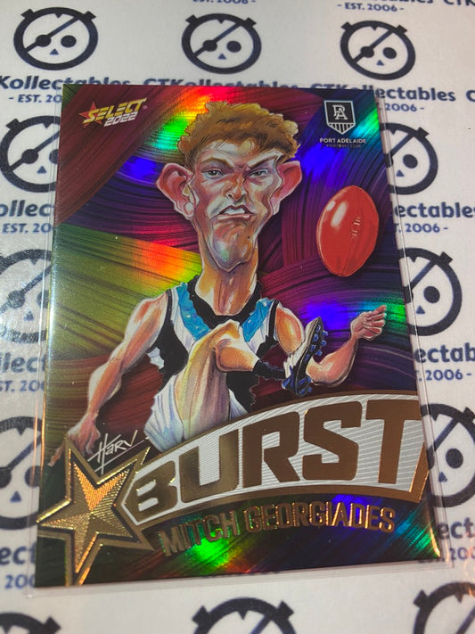 2022 AFL Footy Stars Starburst Paint - Mitch Georgiades SBP51