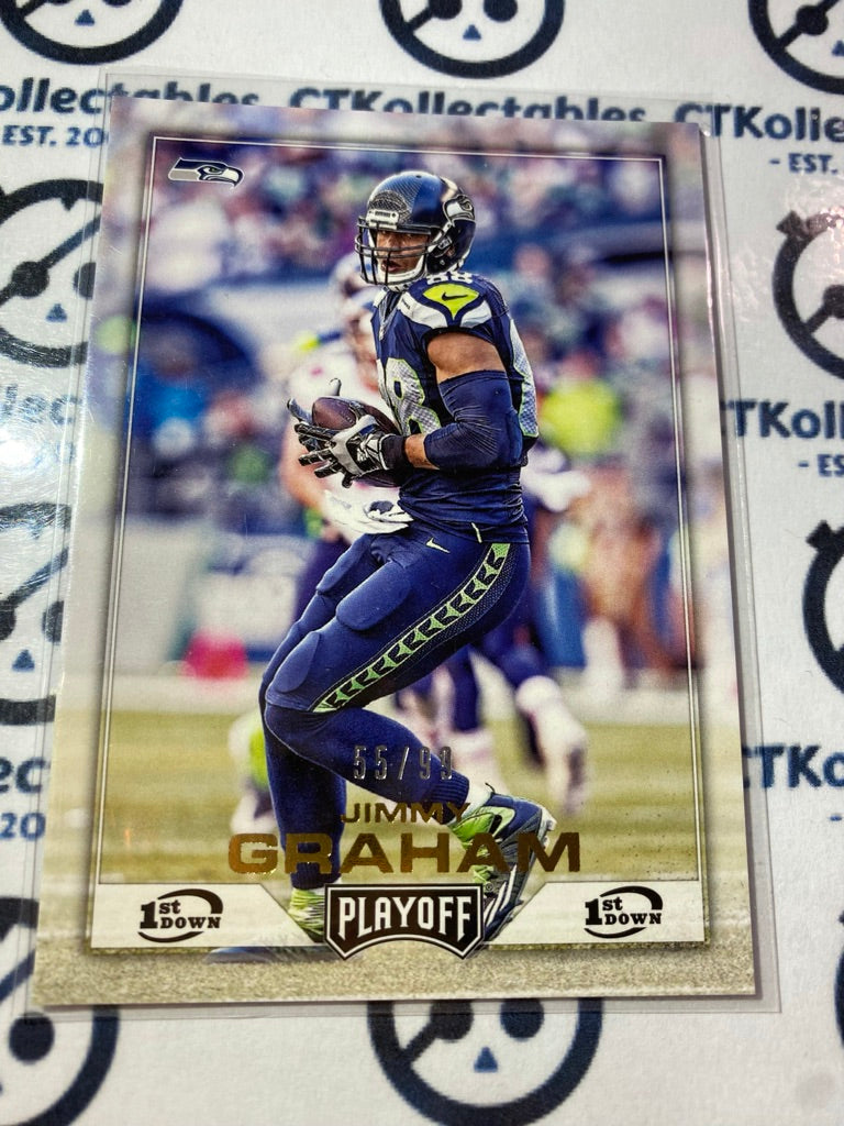 2016 NFL Panini Playoff Jimmy Graham Gold #55/99 Seahawks #161