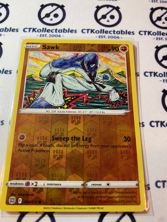 Sawk #081/172 Reverse Holo Pokémon Card Brilliant Stars