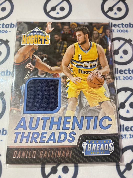 2016-17 Panini NBA Threads Danilo Gallinari Authentic Threads GU #38 Nuggets