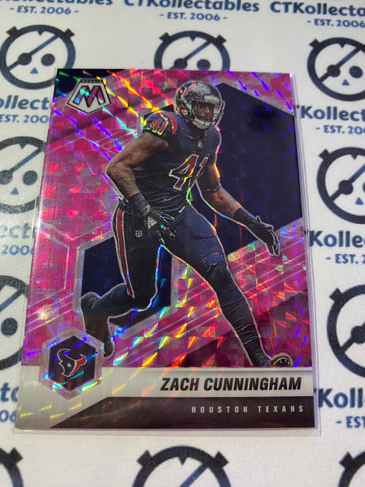 2021 Panini NFL Mosaic Zach Cunningham Pink Mosaic Prizm #87 Texans