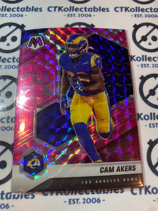 2021 Panini NFL Mosaic Cam Akers Pink Mosaic Prizm #119 Rams