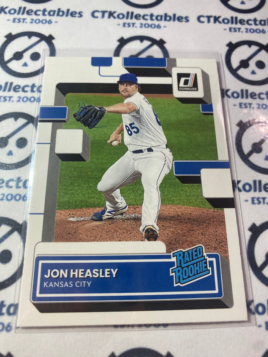 2022 Panini Donruss Baseball Rated Rookie #65 Jon Heasley Kansas City