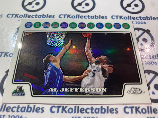 2008-09 Topps Chrome NBA Al Jefferson REFRACTOR #25Timberwolves