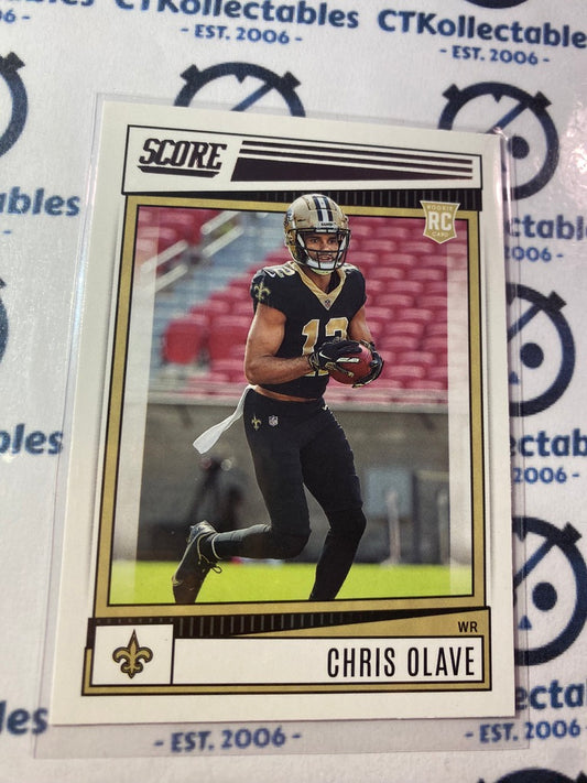 2022 NFL Panini Score Derrick Chris Olave Rookie Card RC #378 Saints