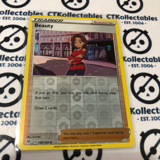 Beauty Trainer #148/185 Reverse Holo UnCommon Pokémon Card Vivid Voltage