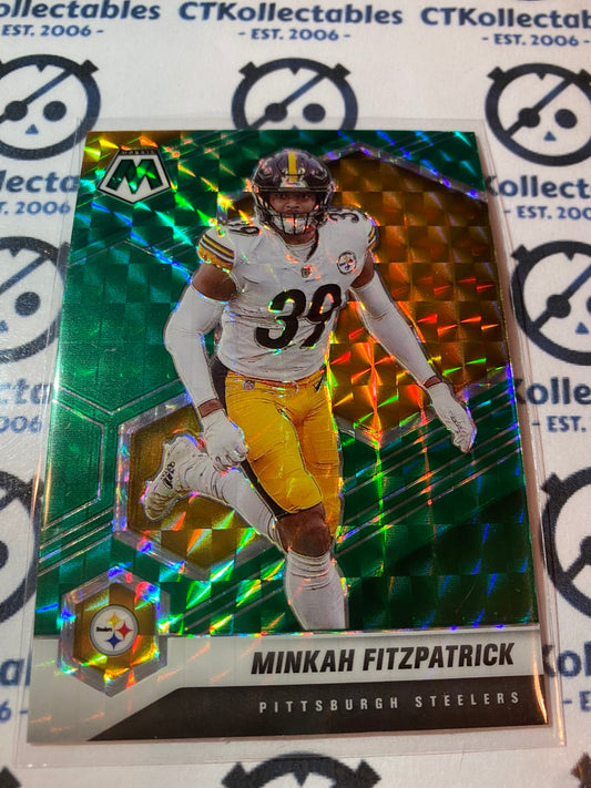 2021 Panini NFL Mosaic Minkah Fitzpatrick Green Mosaic Prizm #171 Steelers