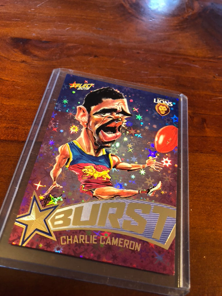 2019 AFL footy stars Charlie Cameron Starburst Caricature SBTC5