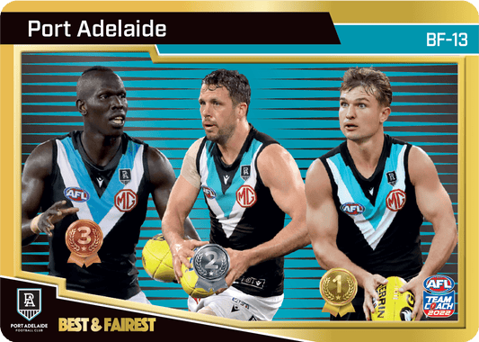 2022 AFL Teamcoach Best & Fairest Gold Port Adelaide BF-13