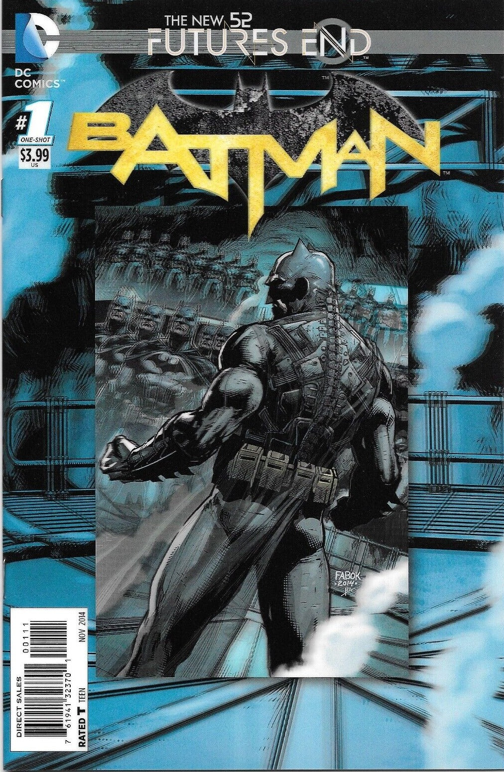 BATMAN # 1 FUTURES END 3D VARIANT COVER DC  COMIC BOOK 2014