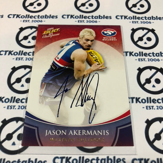 Jason Akermains Blue Foil Signature FS91 2008 AFL Champions