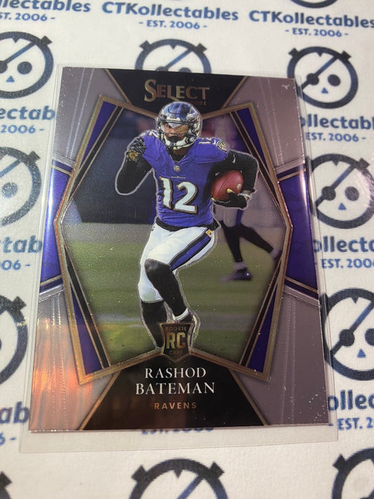 2021 NFL Panini Select Rashod Bateman Premier Level Rookie RC #155 Ravens