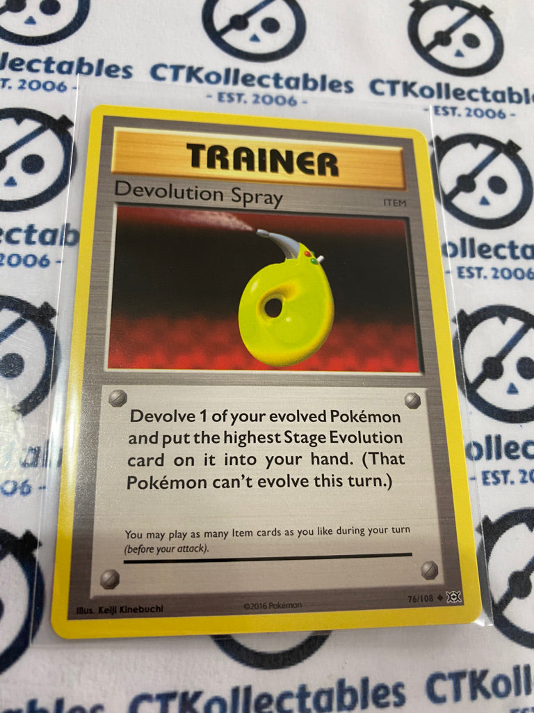 Devolution Spray #76/108 Base Pokémon Card XY EVOLUTIONS