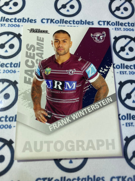 2018 NRL Traders Faces of the Game Frank Winterstein FG24/64 Manly